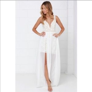 Lulu’s Make Way for Wonderful - White Maxi Dress